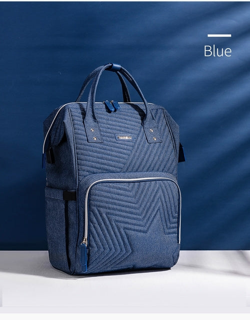 Load image into Gallery viewer, Modern Quilted Diaper Bag Backpack
