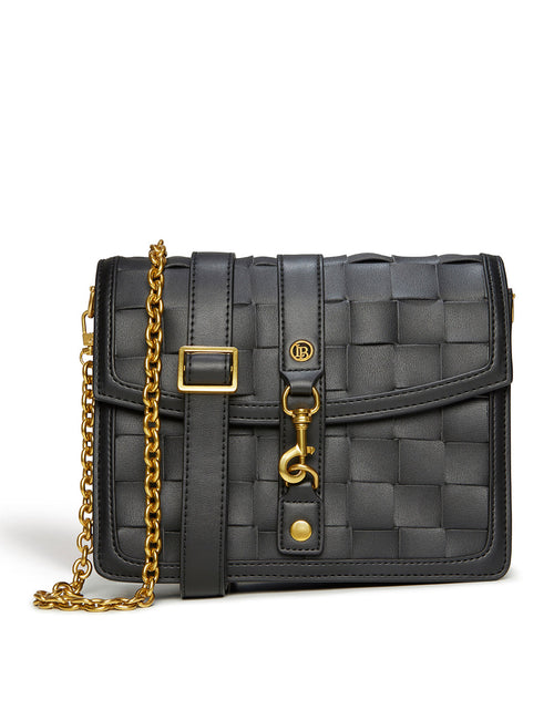 Load image into Gallery viewer, Daisy Black Vegan Shoulder &amp; Crossbody Bag
