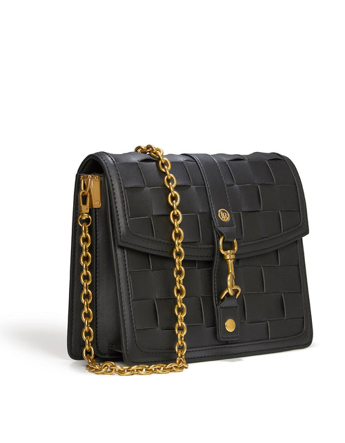 Load image into Gallery viewer, Daisy Black Vegan Shoulder &amp; Crossbody Bag
