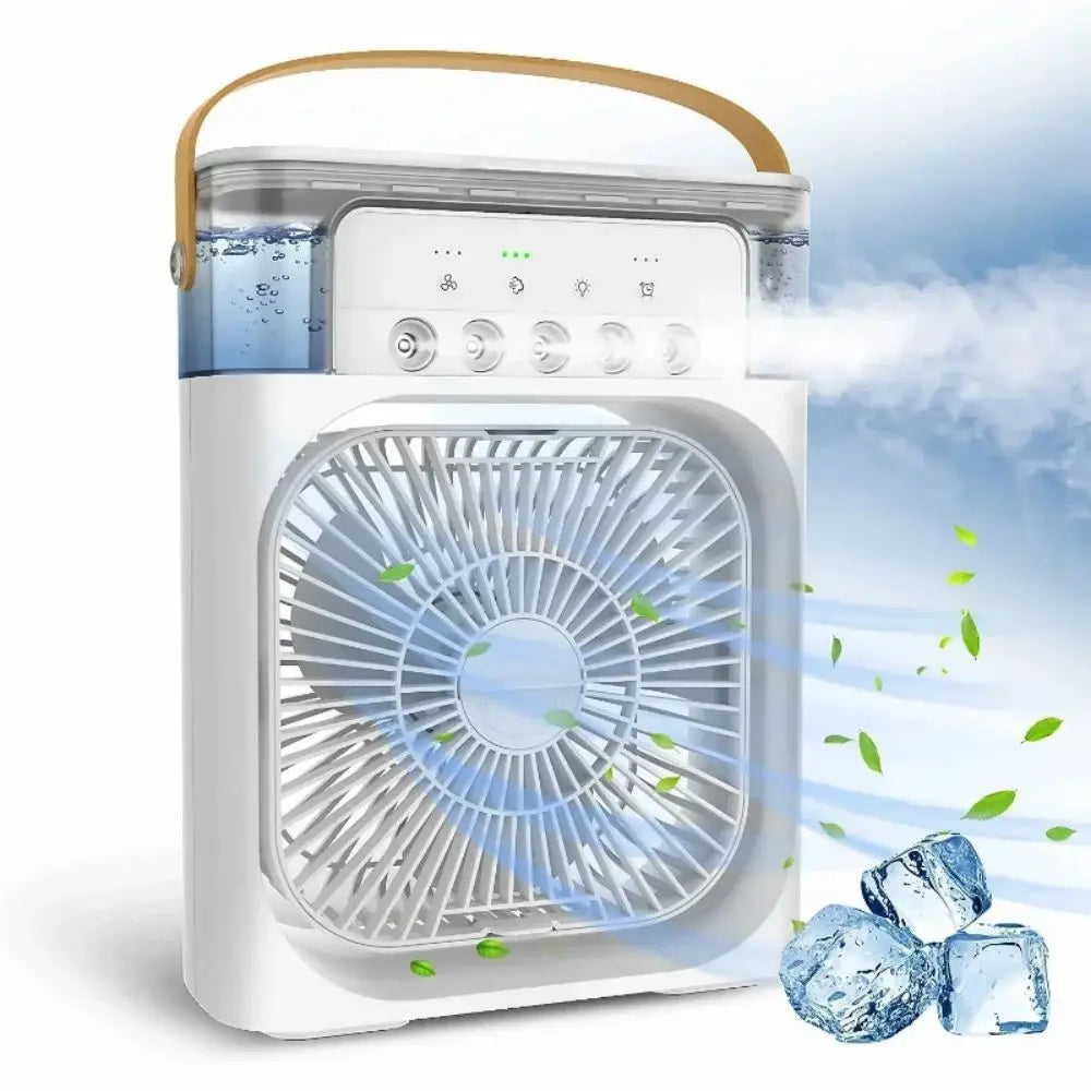 Portable 3 In 1 Fan AIr Conditioner Household Small Air Cooler LED